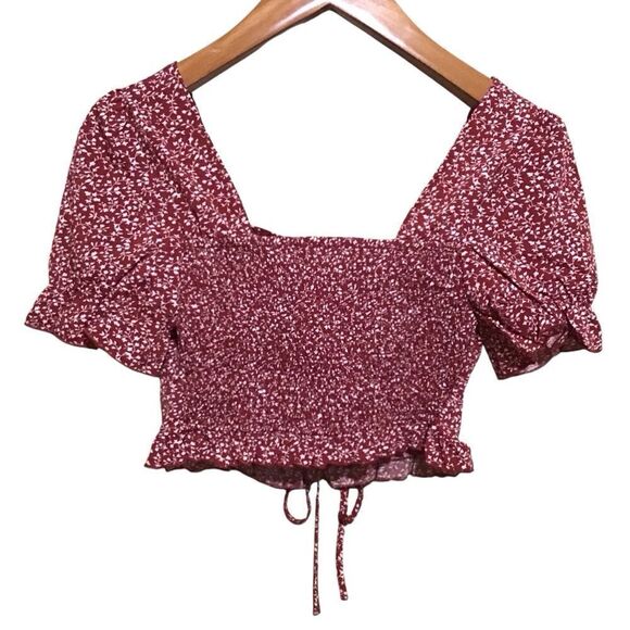 SHEIN Ditsy Crop Top M - Picture 4 of 6